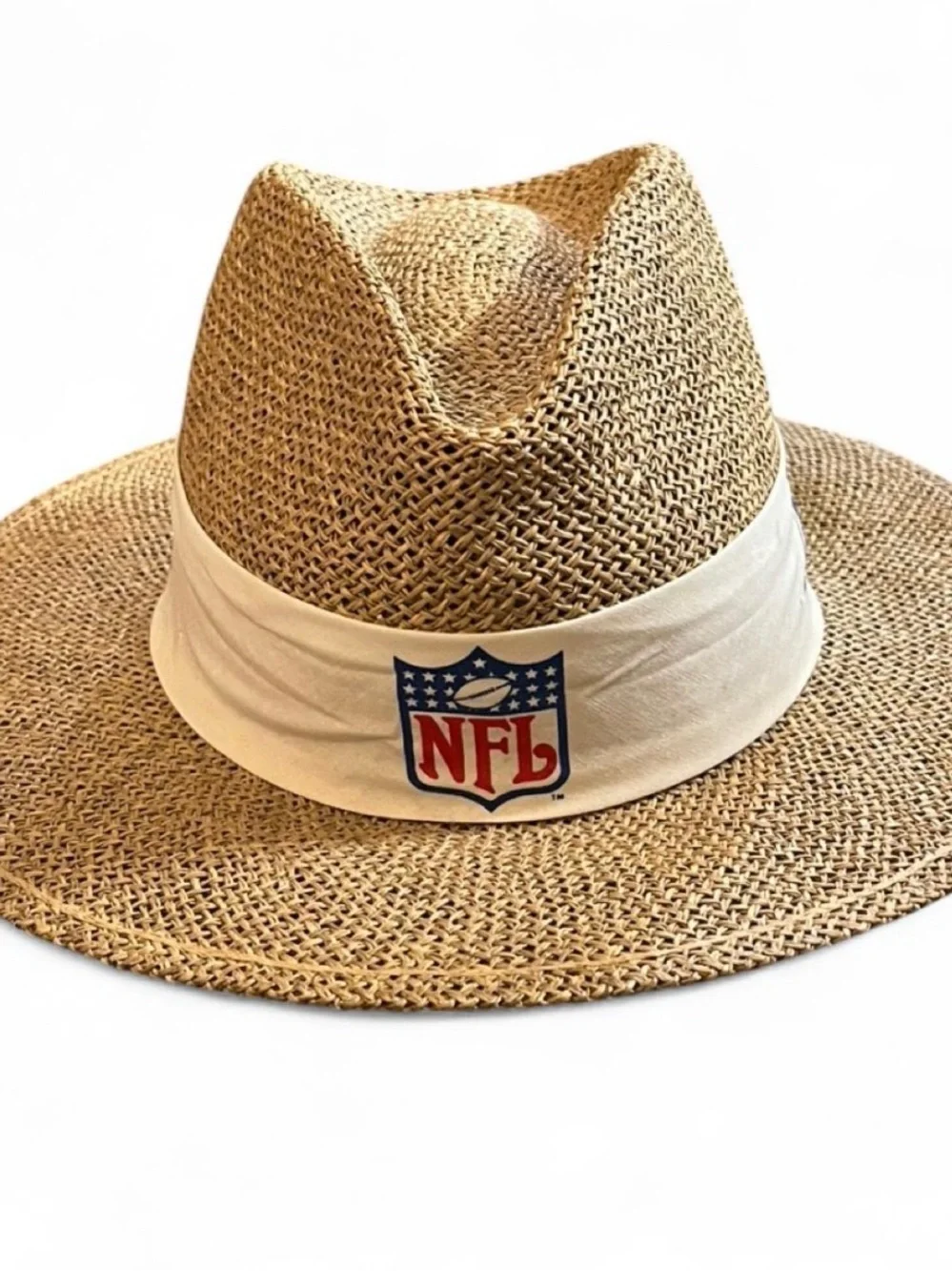 Vintage Logo Athletic NFL Official On Field Straw Bucket Hat